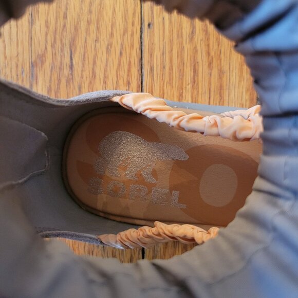 Sorel 7  ELLA II Ankle Strap Orange Grey Summer Sandals Flats - Picture 9 of 9